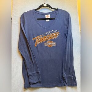 Harley-Davidson Navy Tennessee V-Neck Shirt